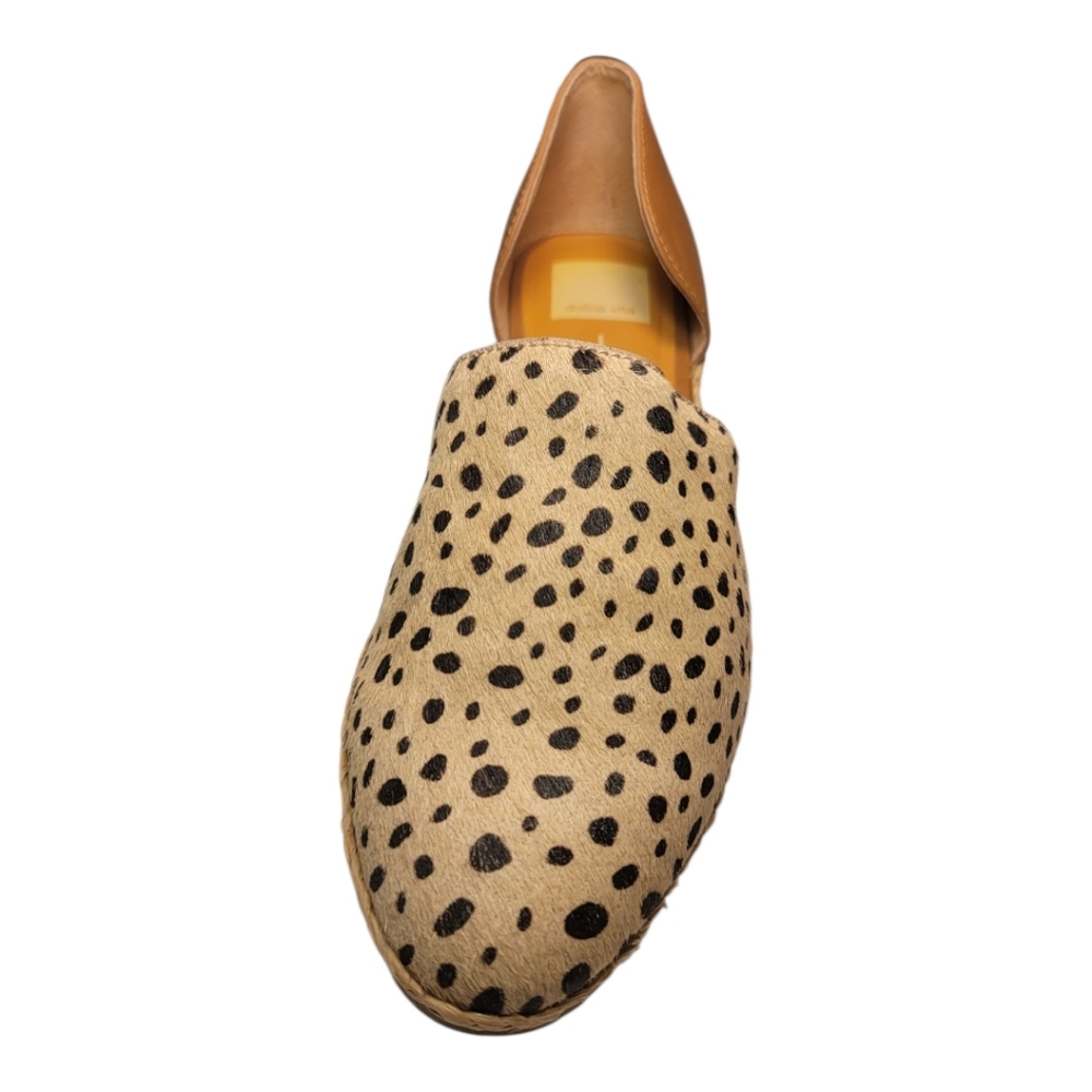 DOLCE VITA, CALF HAIR, LEOPARD PRINTED FUR LEATHER MULES SIZE 9 - Picture 7 of 10
